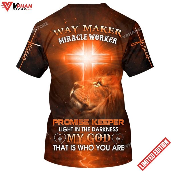 Jesus Way Maker Miracle Worker Promise Keeper Light Shirt