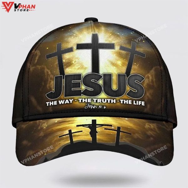 Jesus Way Truth Life All Over Print Christian Baseball Classic Hat