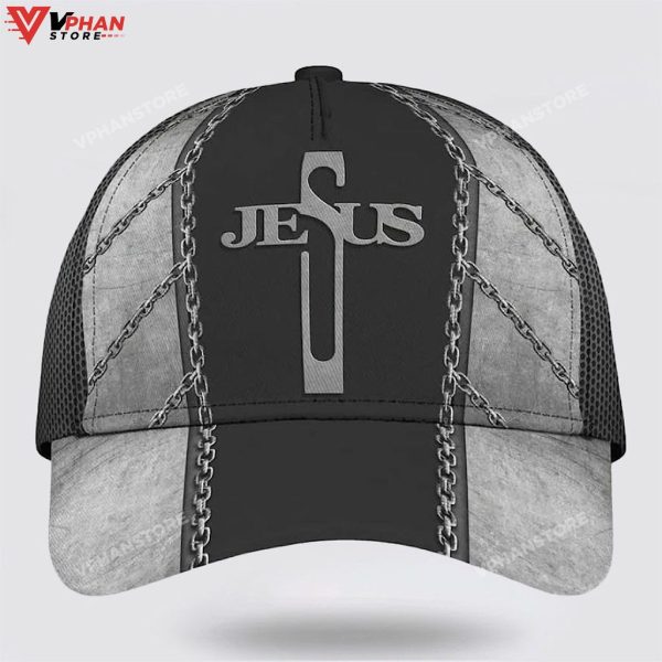 Jesus With Cross Classic Christian Hat All Over Print