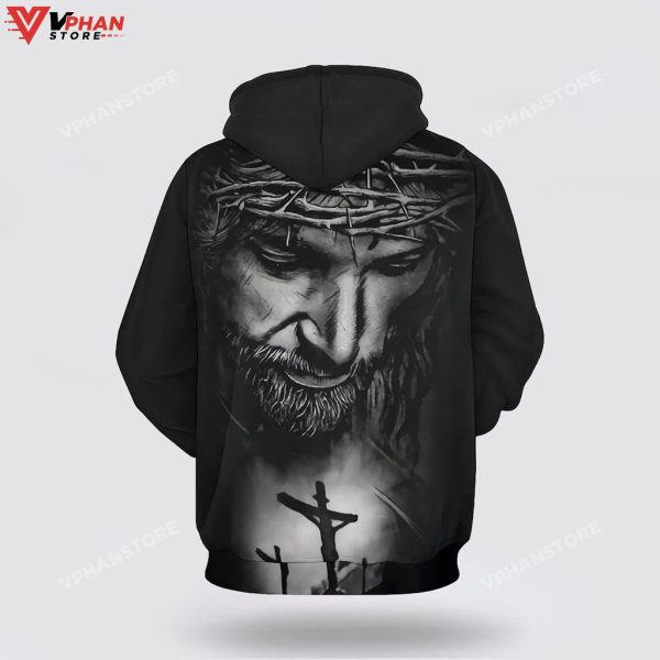 Jesus With Crown Of Thorns Christian Gift Ideas Hoodie