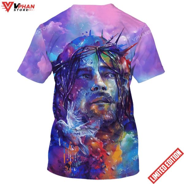 Jesus With Dove 3D All Over Printed Shirt for Men and Women