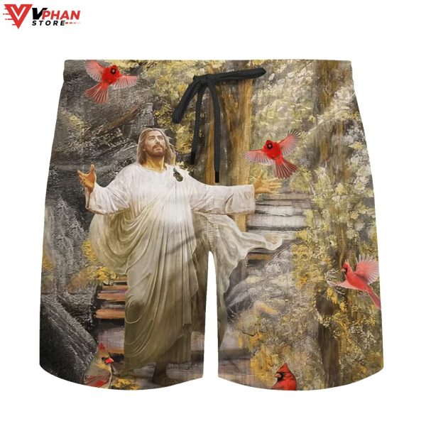 Jesus With His Arms Open Hummingbird Christian Gift Hawaiian Shirt