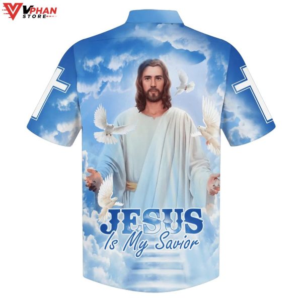 Jesus With His Arms Open Jesus Is My Savior Hawaiian Summer Shirt