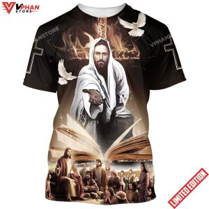 Jesus With His Disciples Christian Shirt For Men Women 1