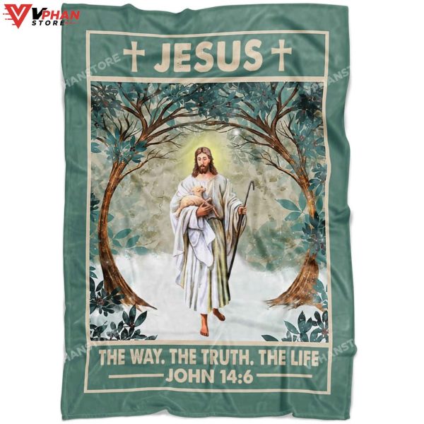 John 146 Jesus The Way The Truth Gift Ideas For Christians Jesus Blanket