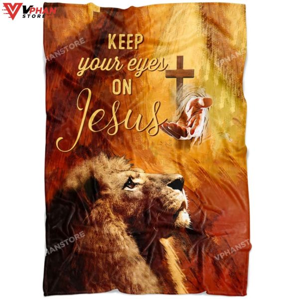 Keep Your Eyes On Jesus Gift Ideas For Christians Jesus Blanket
