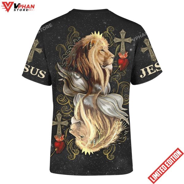 King Of Hearts Lion Jesus Lion 3d Unisex Shirt