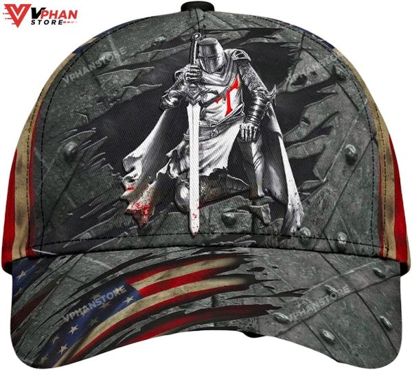 Knight Jesus All Over Print Christian Baseball Classic Hat