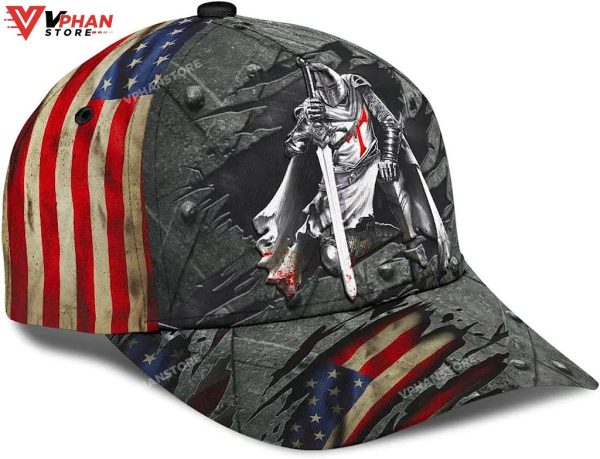 Knight Jesus All Over Print Christian Baseball Classic Hat