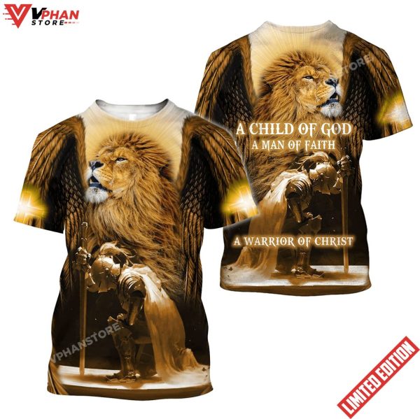 Knight Templar Lion A Warrior Of Christ Jesus Unisex Shirt