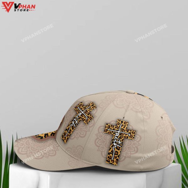 Leopard Crossover Faith Mandala Style Christian Baseball Classic Hat