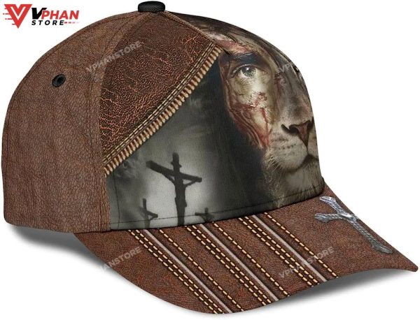 Lion Crucifixion Of Jesus All Over Print Christian Baseball Classic Hat