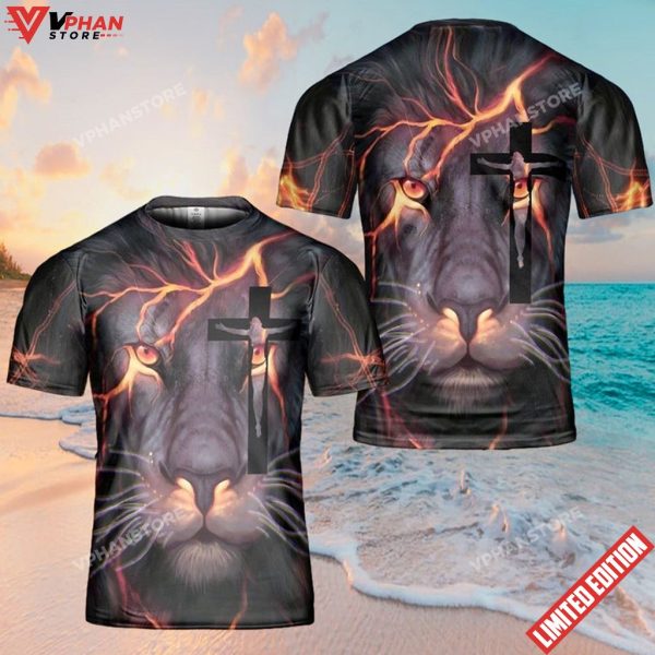 Lion Jesus Eye Jesus 3d T Shirt