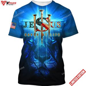 Lion Of Judah Jesus Saved My Life 3d Shirt 1