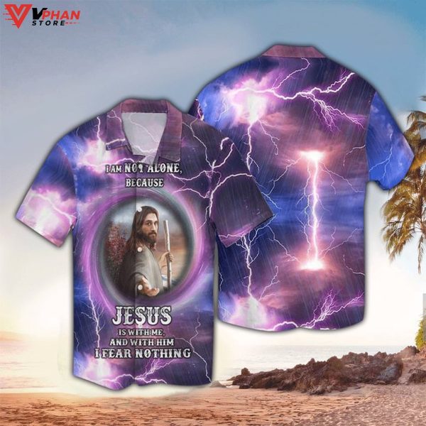 Lord Jesus Is With Me Light Christian Gift Ideas Hawaiian Summer Shirt