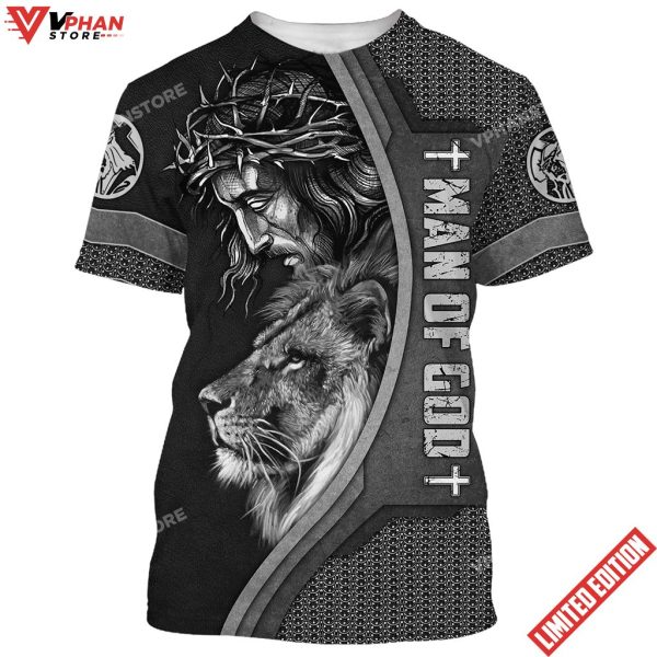 Man Of God Jesus And The Lion Of Judah 3d T-Shirts