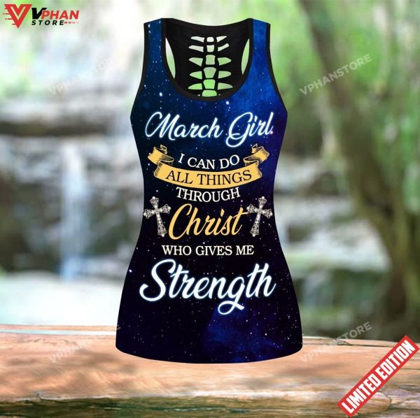 March Girl I Can Do All Things Through Christ Who Give Me Strength Jesus