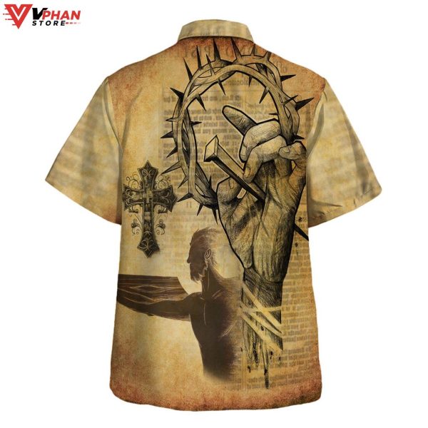 Nail Christs Crucifixion Cross Christian Gift Ideas Hawaiian Summer Shirt