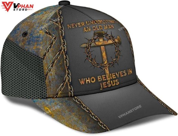 Never Underestimate Who Believes In Jesus All Over Print Christian Classic Hat