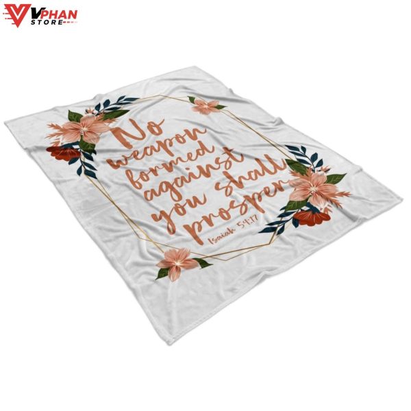 No Weapon Formed Against You Shall Christian Gift Ideas Jesus Blanket