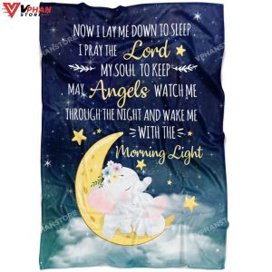 Now I Lay Me Down To Sleep Gift Ideas For Christians Bible Verse Blanket 1