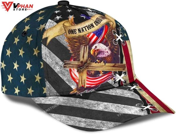 One Nation Under God Cross Eagle Classic Hat