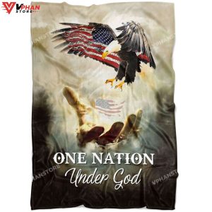 One Nation Under God Gift Ideas For Christians Bible Verse Blanket 1