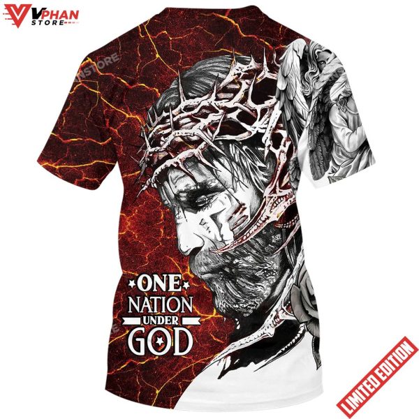 One Nation Under God Jesus 3d Shirt