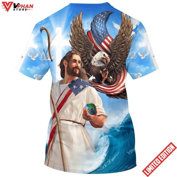 One Nation Under God Jesus American Shirt