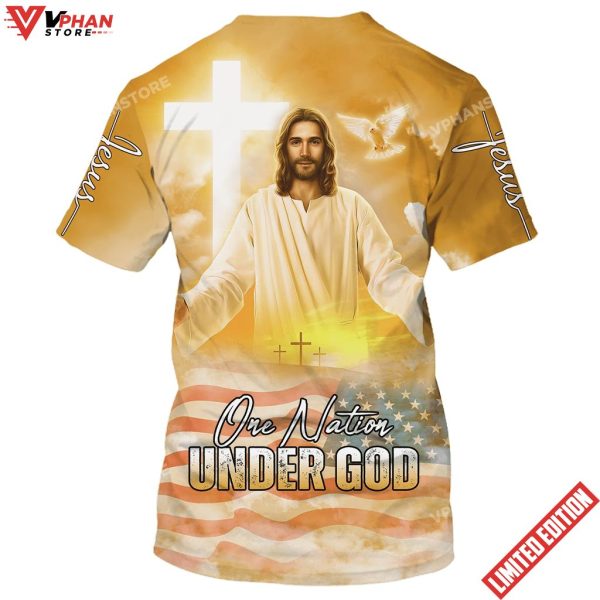 One Nation Under God Jesus Arms Wide Open 3d Shirt