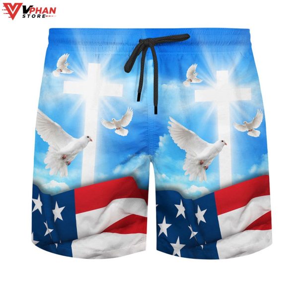 One Nation Under God Jesus Christ Eagle Hawaiian Summer Shirt