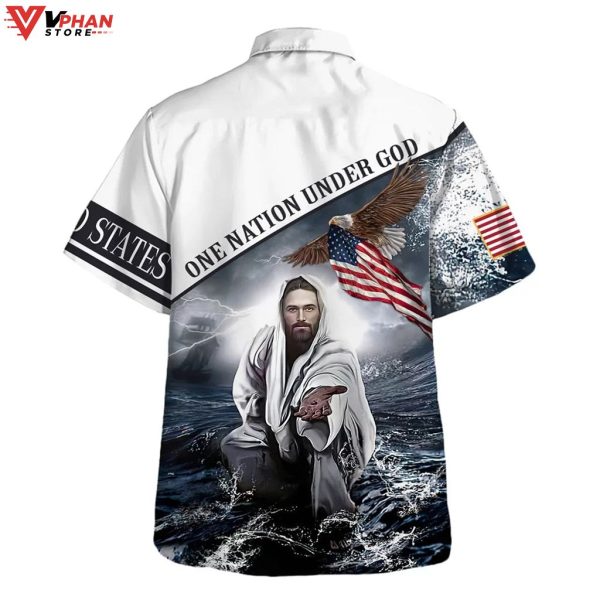 One Nation Under God Jesus Christ Religious Hawaiian Shirt