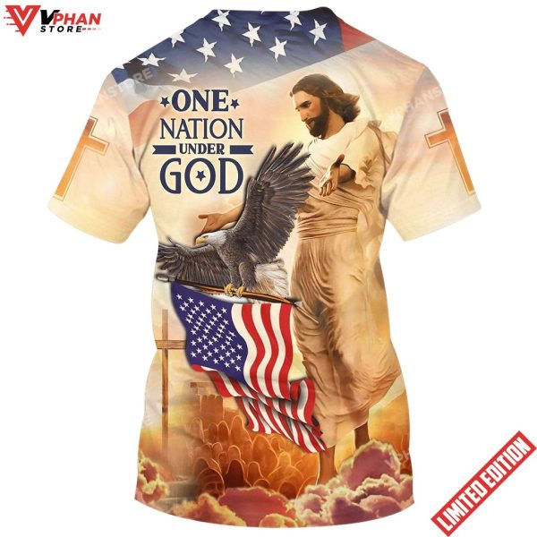 One Nation Under God Jesus Eagle 3d Shirt