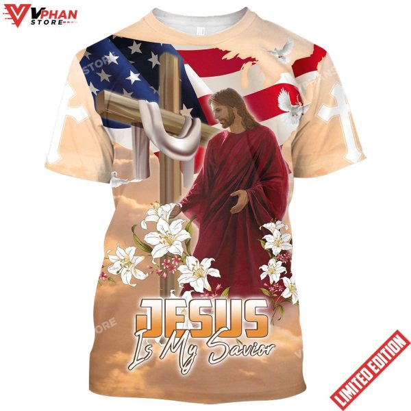 One Nation Under God Jesus Lily 3d All Over Print Shirt