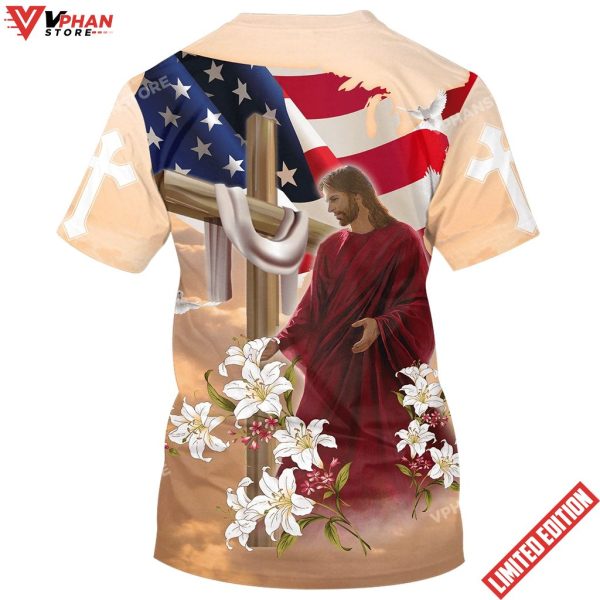 One Nation Under God Jesus Lily 3d All Over Print Shirt