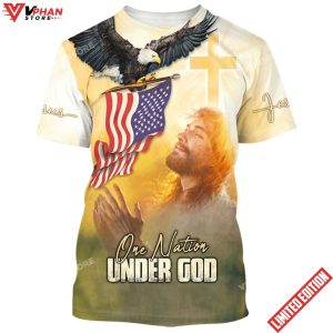 One Nation Under God Jesus Prayer 3d Shirt 1