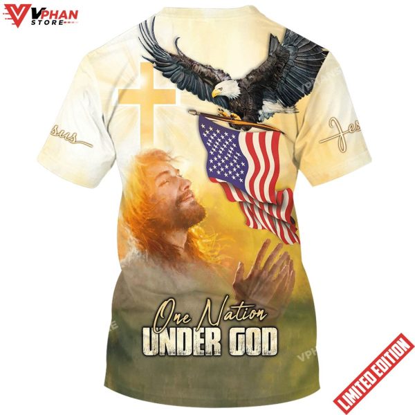 One Nation Under God Jesus Prayer 3d Shirt