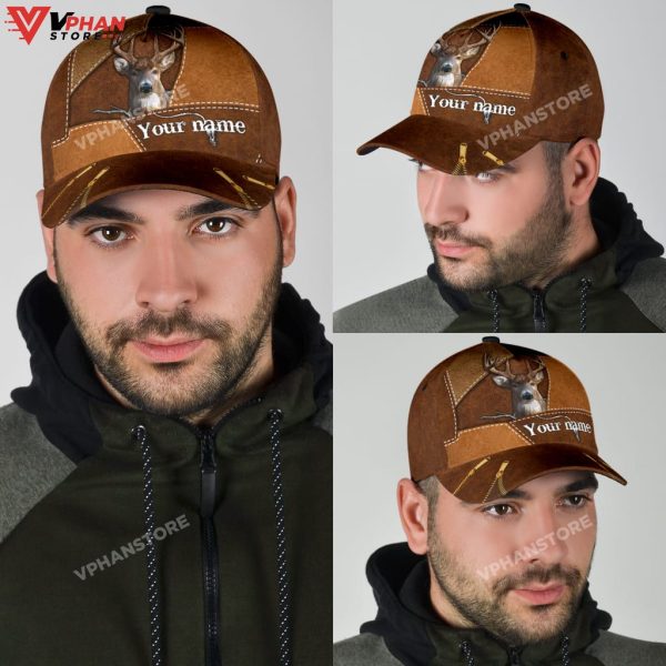 The Deer 3D Personalized Name Classic Cap For Hunter