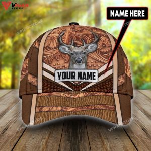 Personalized Brown Hunting Baseball Cap Hat 1