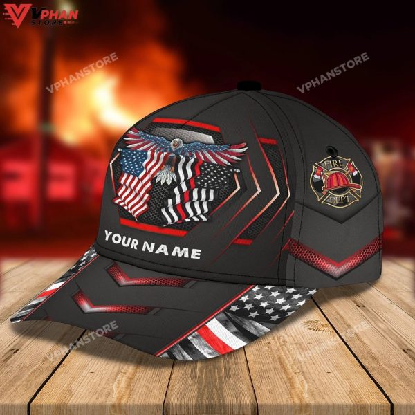 Firefighter Eagle Personalized Classic Cap For Men And Woman