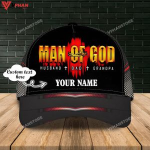 Personalized Man Of God 3D Baseball Cap Hat 1