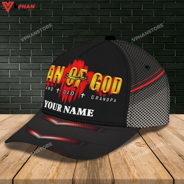 Personalized Man Of God 3D Baseball Cap
