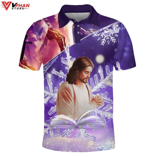 Picture Jesus Religious Easter Gifts Christian Polo Shirt & Shorts