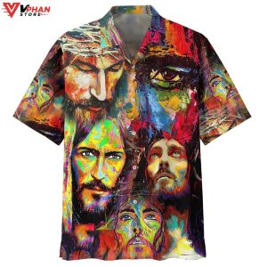 Pictures Of Jesus Christ Tropical Outfit Christian Gift Ideas Hawaiian Shirt 1