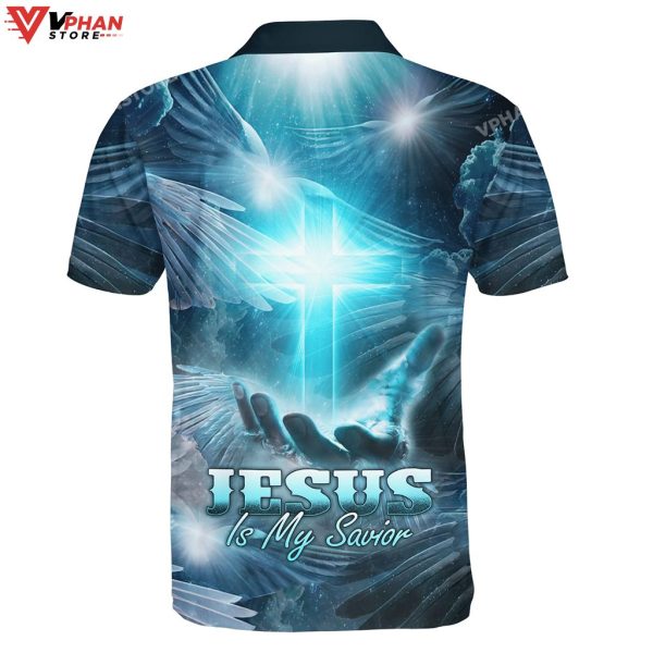 Potrait Jesus Is My Savior Religious Gifts Christian Polo Shirt & Shorts