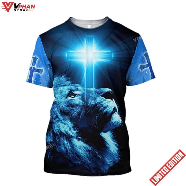 Premium Christian Jesus Lion 3d Unisex Shirt