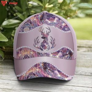 Purple Metallic Style Deer Hunting Baseball Cap 1