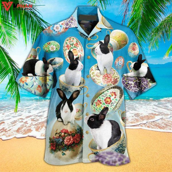 Rabbit Happy Easter Easter Hawaiian Shirt For Men & Women