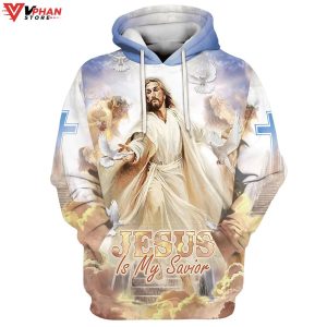 Reaching God's Hand Jesus Is My Savior Christian Gift Ideas Hoodie