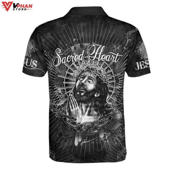 Sacred Heart Jesus Religious Easter Gifts Christian Polo Shirt & Shorts